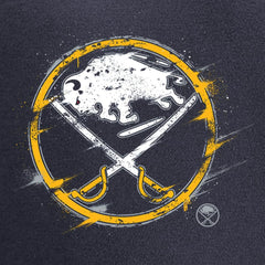 Buffalo Sabres Splatter Logo Pullover Hoodie - Navy | NHL online