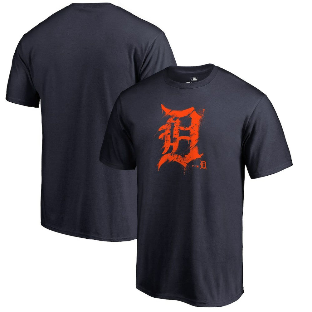 Detroit Tigers Splatter Logo T-Shirt Near Me