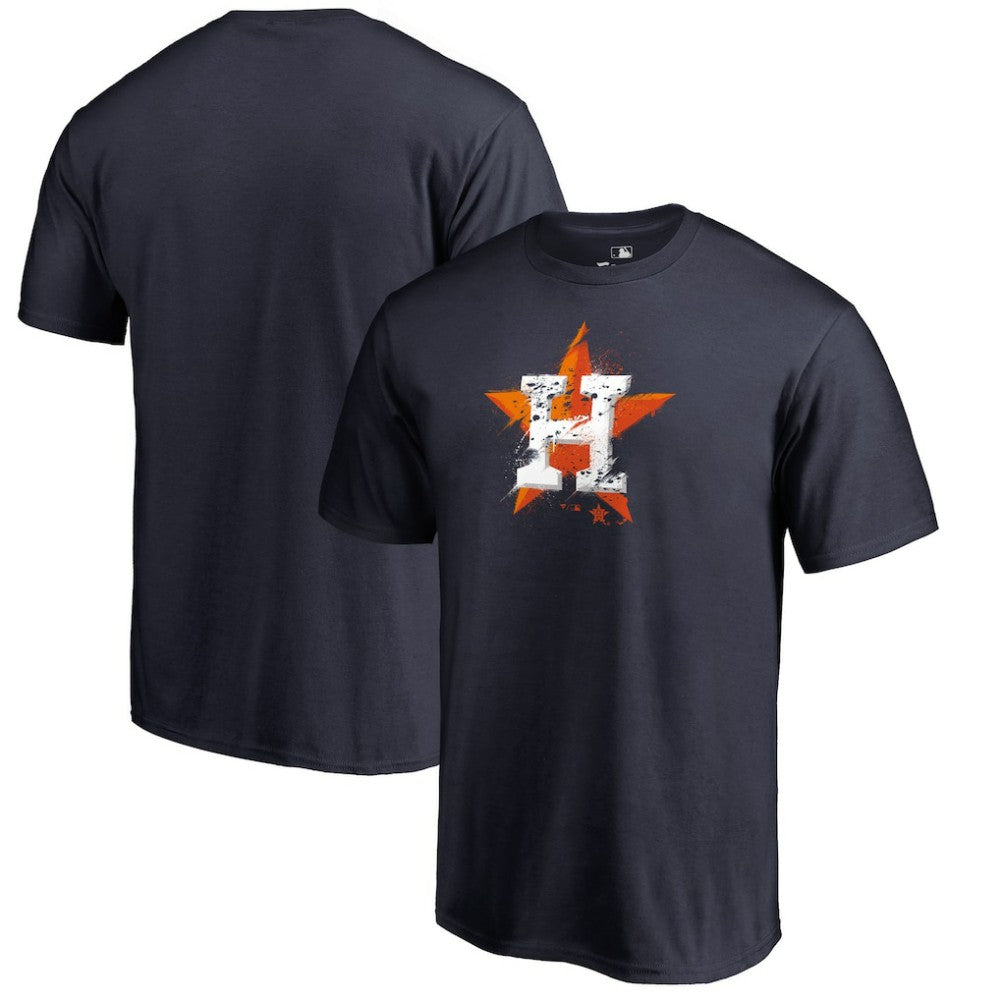 Houston Astros Splatter Logo T-Shirt for sale
