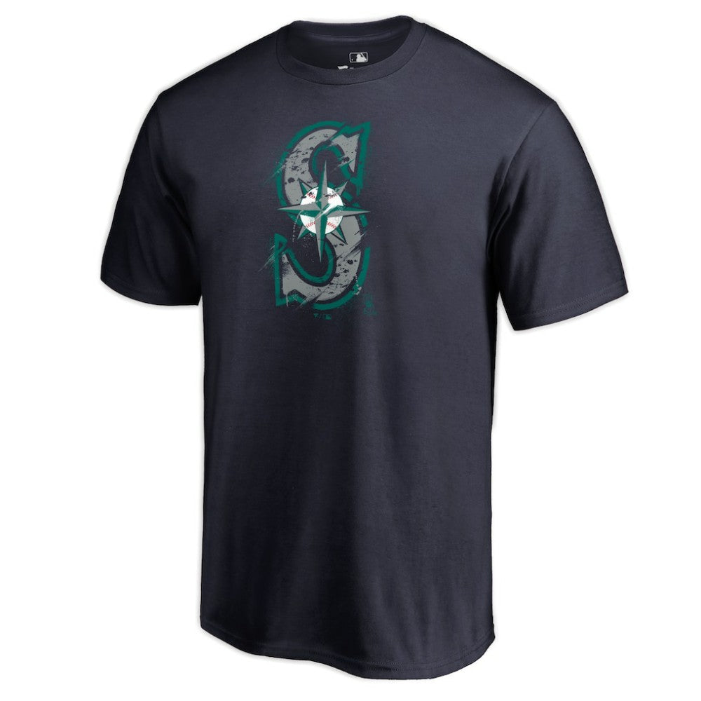 Seattle Mariners Splatter Logo T-Shirt Near Me