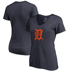 Detroit Tigers Women's Splatter Logo V-Neck T-Shirt Near Me