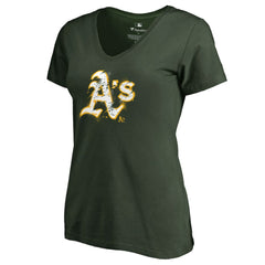 Athletics Women's Splatter Logo V-Neck T-Shirt Near Me