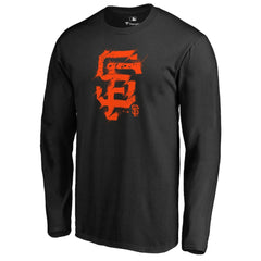 San Francisco Giants Splatter Logo Long Sleeve T-Shirt Discount