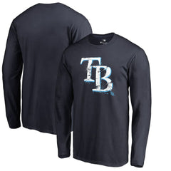 Tampa Bay Rays Splatter Logo Long Sleeve T-Shirt Online
