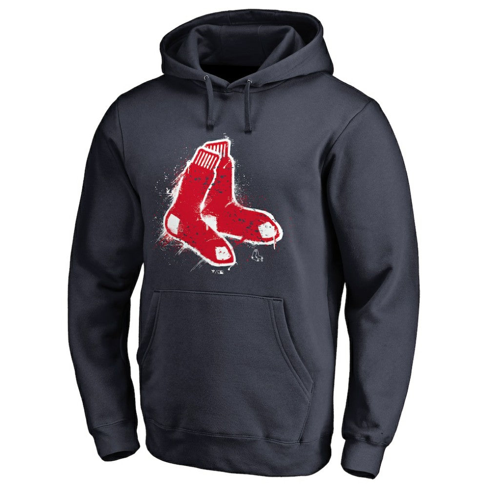 Boston Red Sox Splatter Logo Pullover Hoodie Near Me