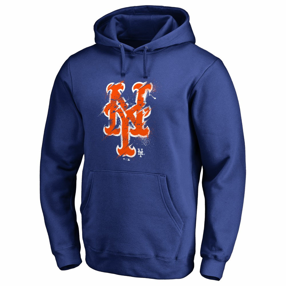 New York Mets Splatter Logo Pullover Hoodie Sale
