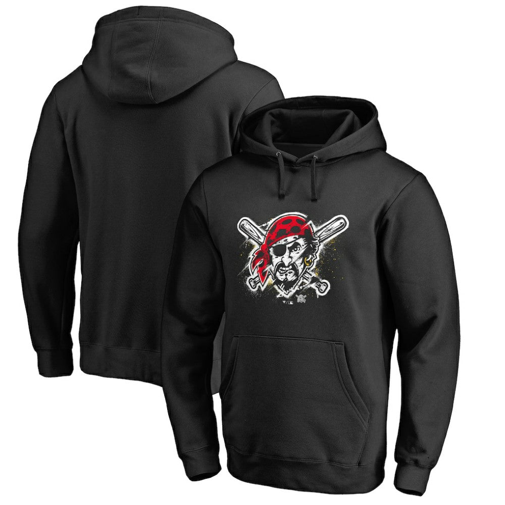 Pittsburgh Pirates Splatter Logo Pullover Hoodie Near Me