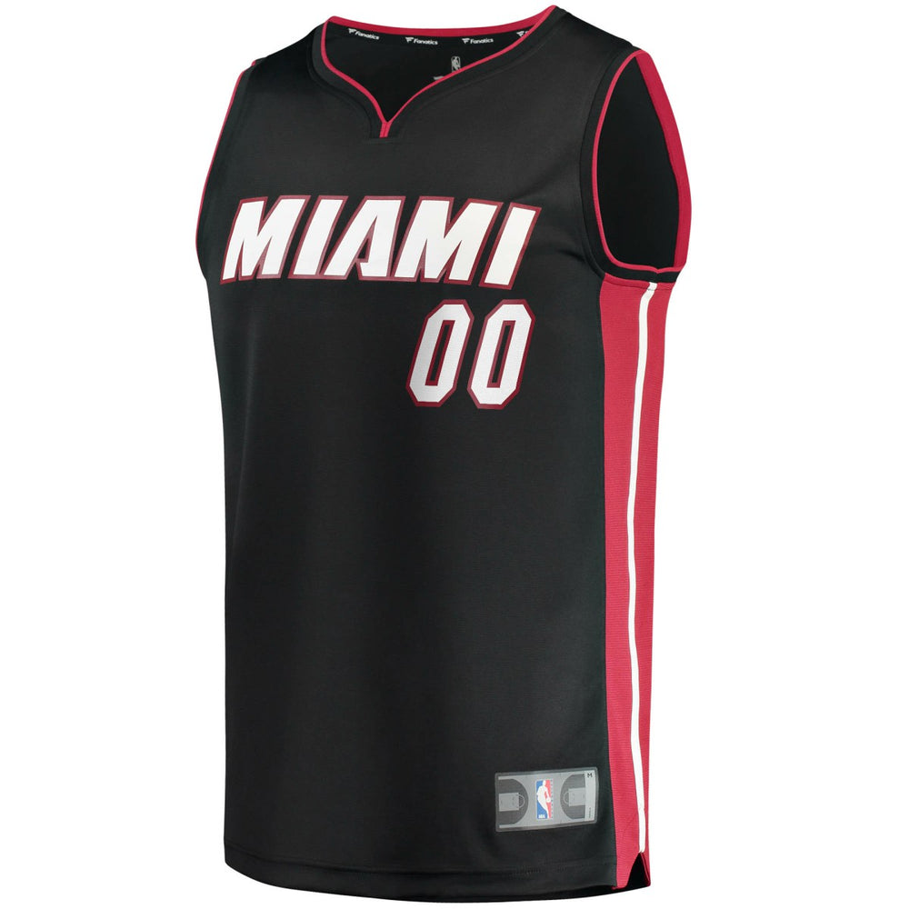 Fanatics Miami Heat Fast Break Custom Replica Jersey Black Icon Edition