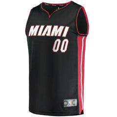 Fanatics Miami Heat Fast Break Custom Replica Jersey Black Icon Edition