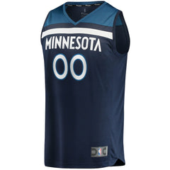 Fanatics Minnesota Timberwolves Fast Break Custom Replica Jersey Navy Icon Edition