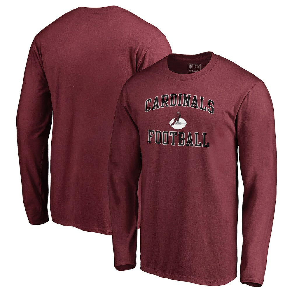 Arizona Cardinals Vintage Collection Victory Arch Long Sleeve T-Shirt - Cardinal - NFL