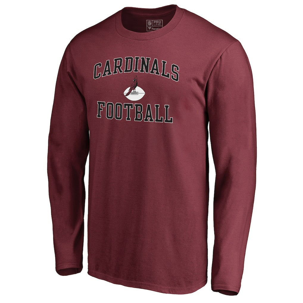 Arizona Cardinals Vintage Collection Victory Arch Long Sleeve T-Shirt - Cardinal - NFL