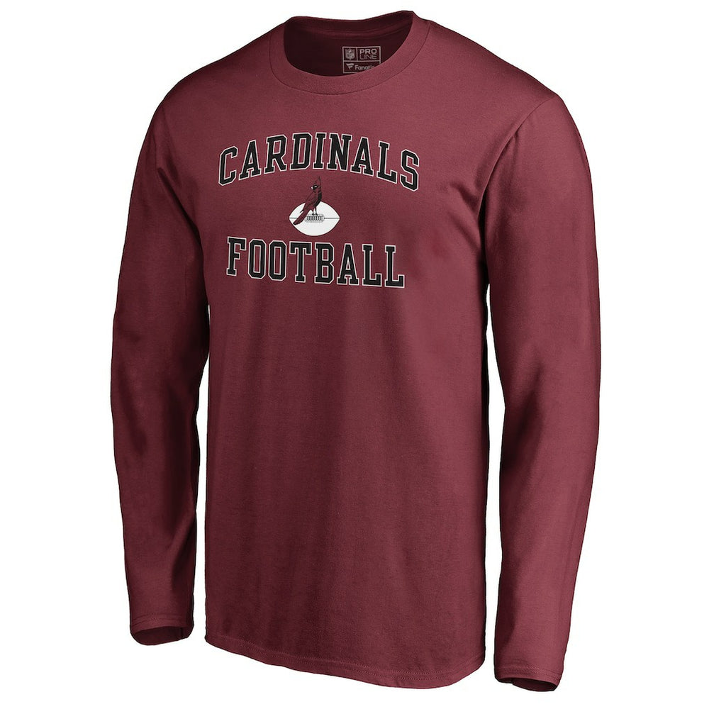 Arizona Cardinals Vintage Collection Victory Arch Long Sleeve T-Shirt - Cardinal - NFL