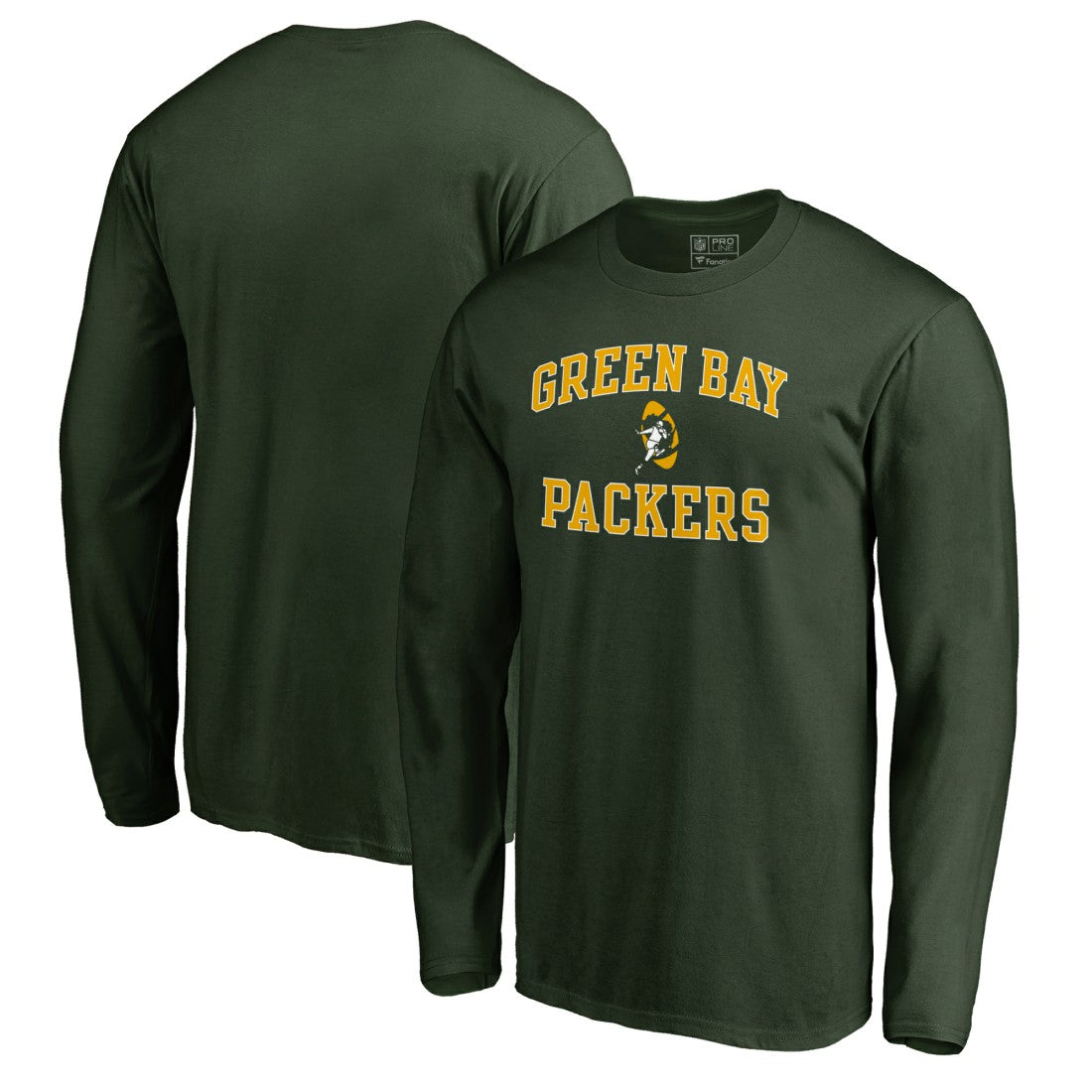Green Bay Packers Vintage Collection Victory Arch Long Sleeve T-Shirt - Green - NFL