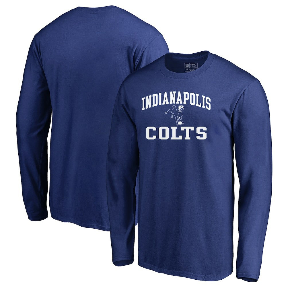 Indianapolis Colts Vintage Collection Victory Arch Long Sleeve T-Shirt - Royal - NFL