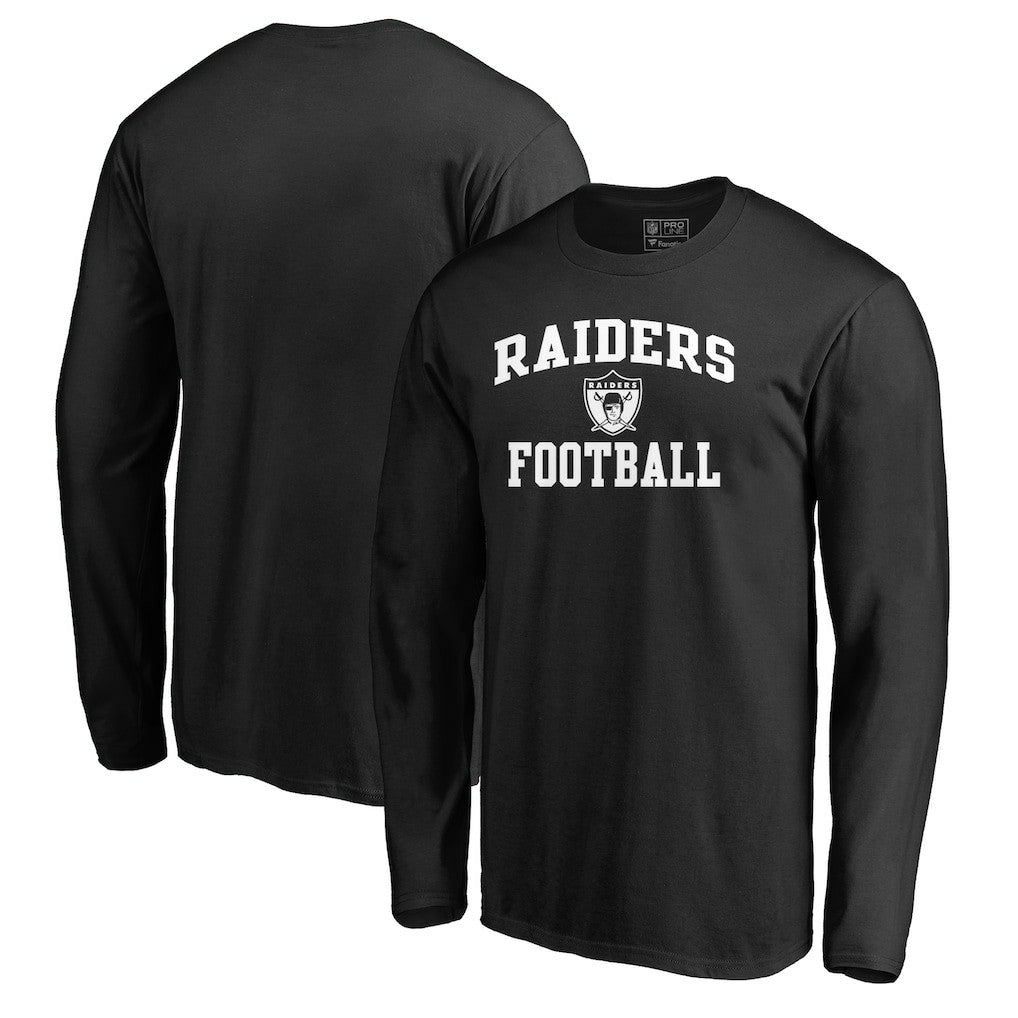 Las Vegas Raiders Vintage Collection Victory Arch Long Sleeve T-Shirt - Black - NFL