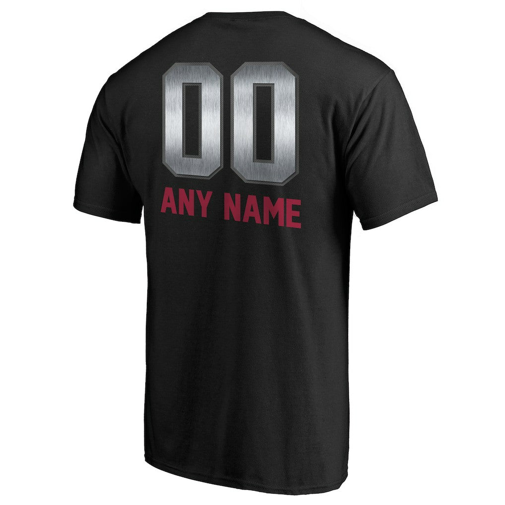 Arizona Cardinals Personalized Midnight Mascot T-Shirt - Black - NFL