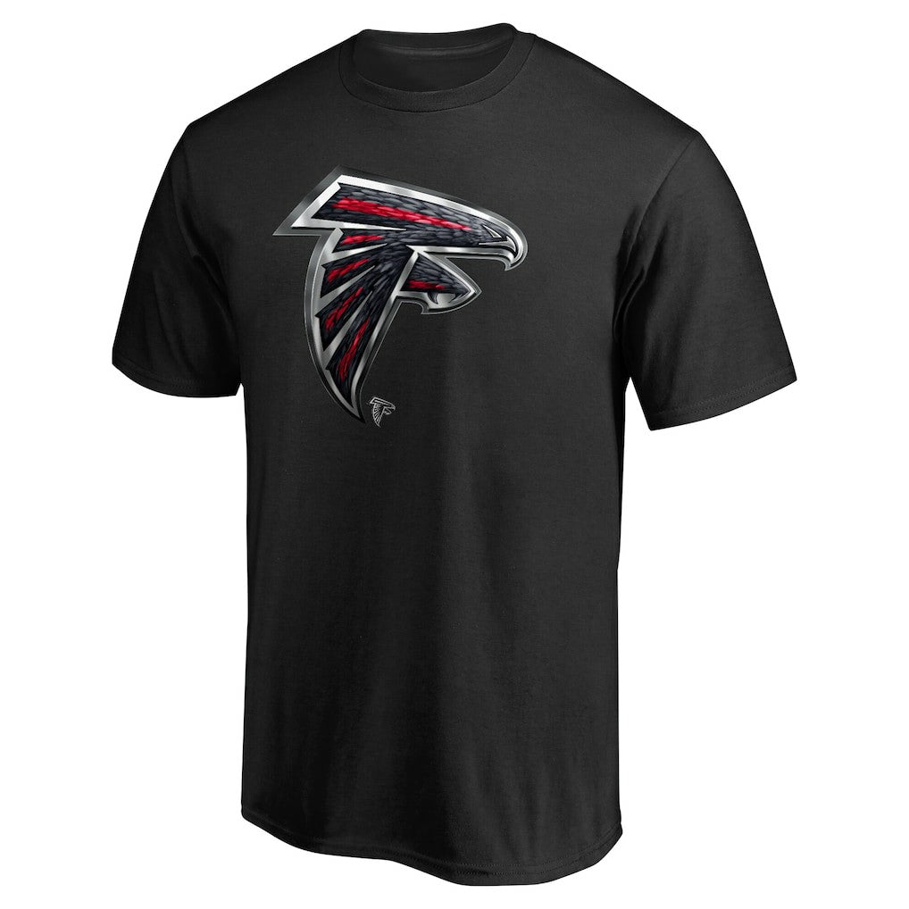 Atlanta Falcons Personalized Midnight Mascot T-Shirt - Black - NFL
