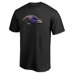 Baltimore Ravens Personalized Midnight Mascot T-Shirt - Black - NFL