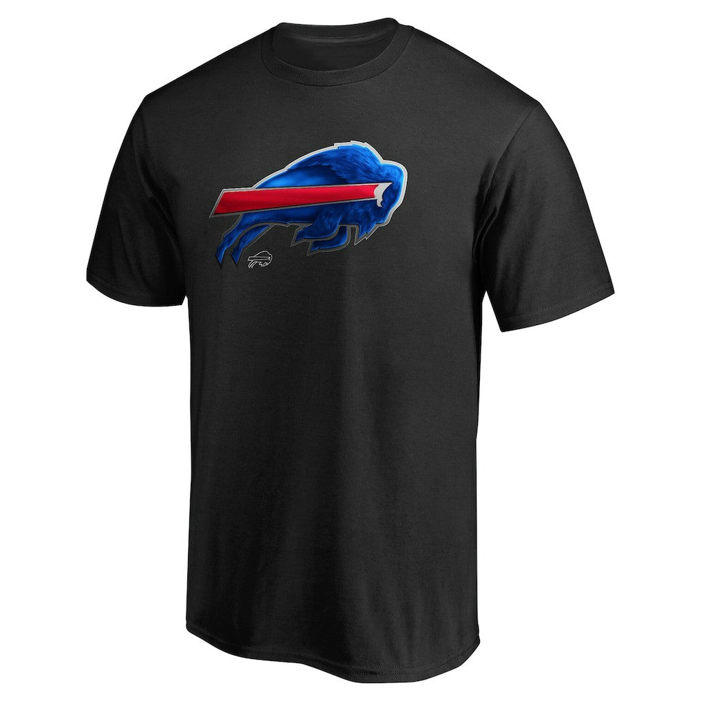 Buffalo Bills Personalized Midnight Mascot T-Shirt - Black - NFL