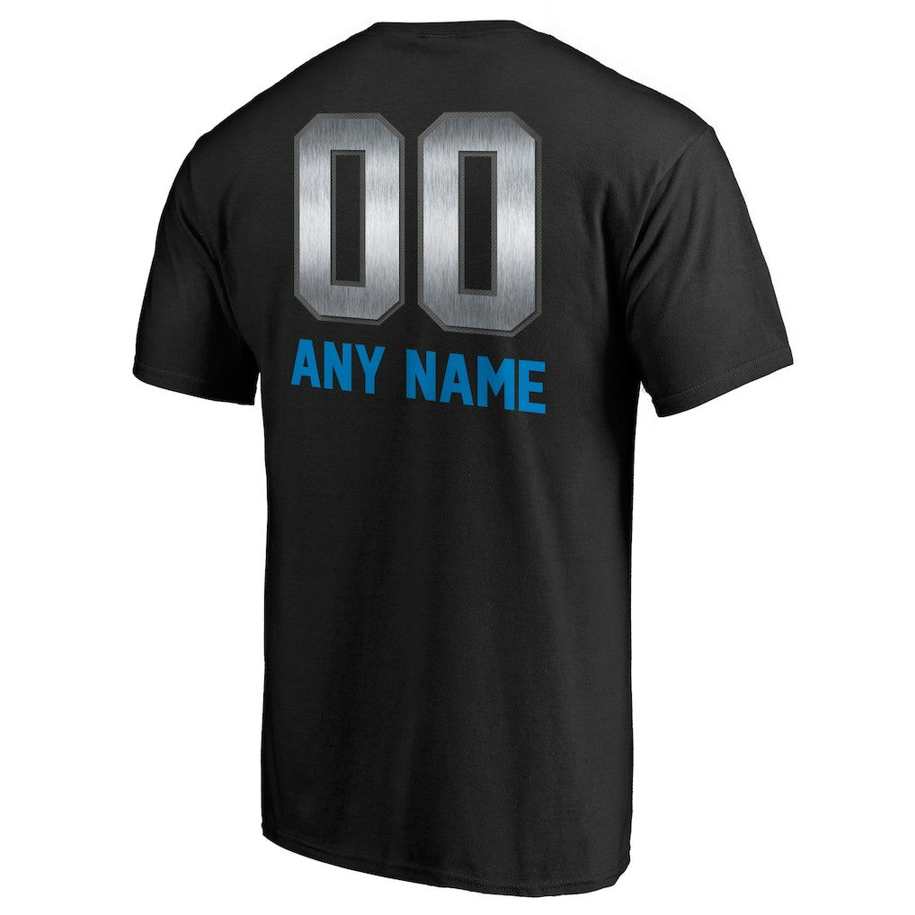 Carolina Panthers Personalized Midnight Mascot T-Shirt - Black - NFL