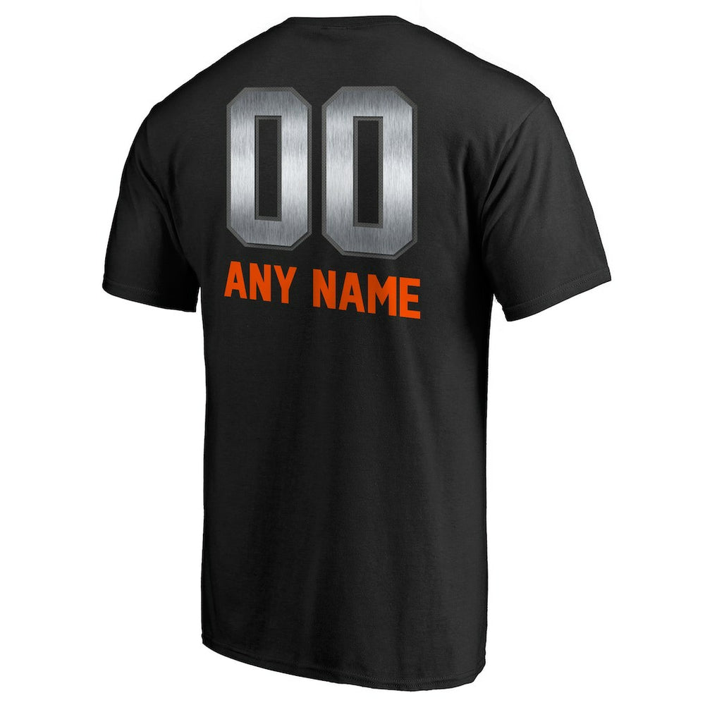 Chicago Bears Personalized Midnight Mascot T-Shirt - Black - NFL