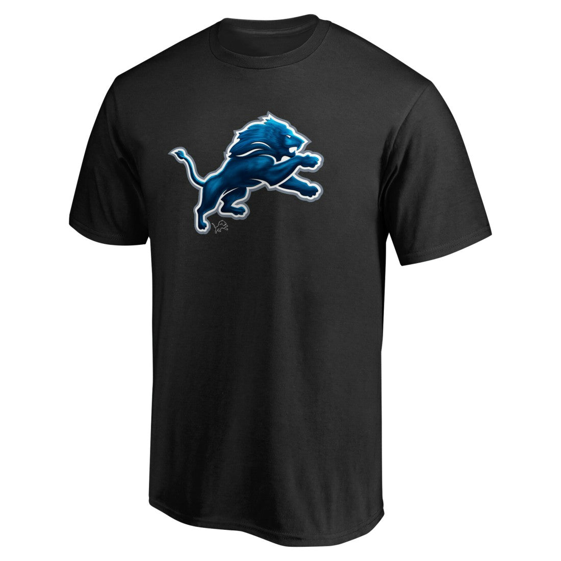 Detroit Lions Personalized Midnight Mascot T-Shirt - Black - NFL