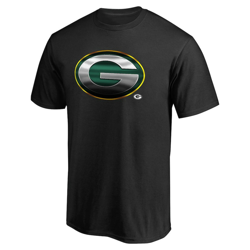 Green Bay Packers Personalized Midnight Mascot T-Shirt - Black - NFL