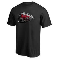 Kansas City Chiefs Personalized Midnight Mascot T-Shirt - Black - NFL