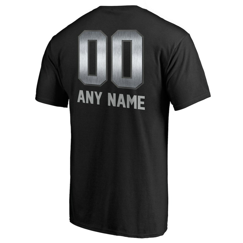 Philadelphia Eagles Personalized Midnight Mascot T-Shirt - Black - NFL