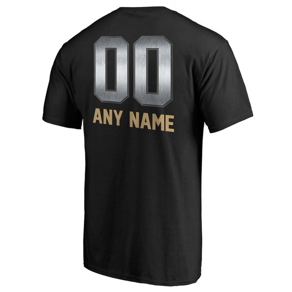 San Francisco 49ers Personalized Midnight Mascot T-Shirt - Black - NFL