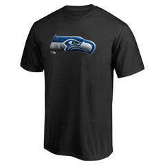 Seattle Seahawks Personalized Midnight Mascot T-Shirt - Black - NFL