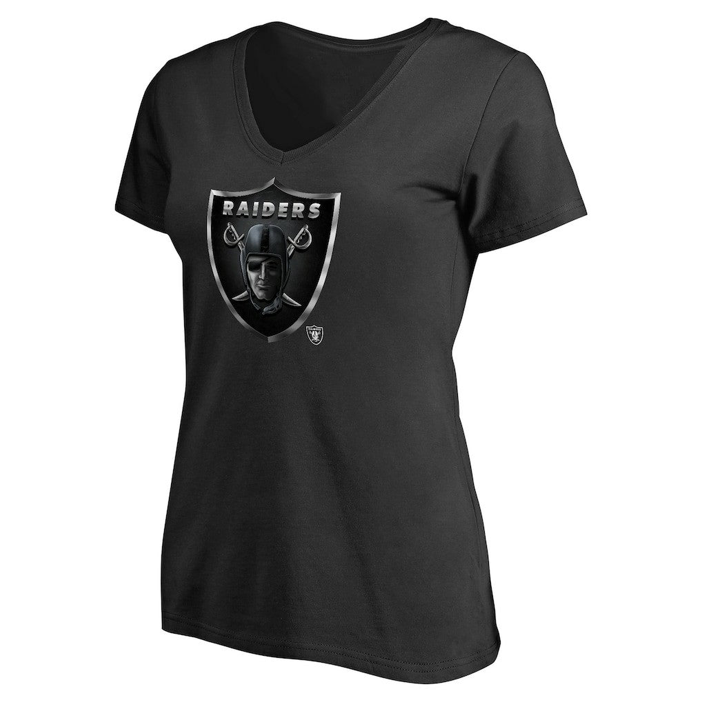 Las Vegas Raiders Women's Personalized Midnight Mascot T-Shirt - Black - NFL