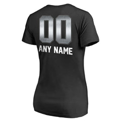 Las Vegas Raiders Women's Personalized Midnight Mascot T-Shirt - Black - NFL