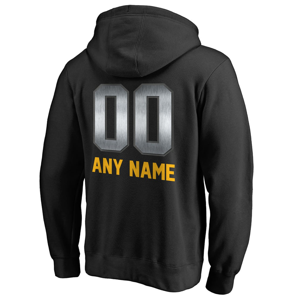 Green Bay Packers Personalized Midnight Mascot Pullover Hoodie - Black - NFL