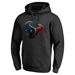 Houston Texans Personalized Midnight Mascot Pullover Hoodie - Black - NFL