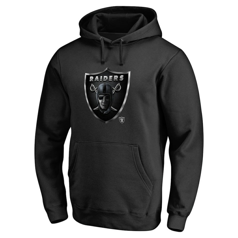 Las Vegas Raiders Personalized Midnight Mascot Pullover Hoodie - Black - NFL