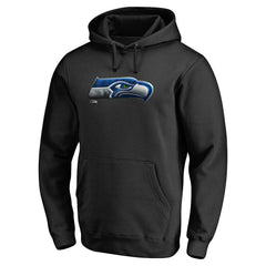 Seattle Seahawks Personalized Midnight Mascot Pullover Hoodie - Black - NFL