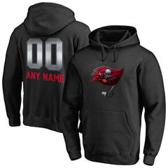 Tampa Bay Buccaneers Personalized Midnight Mascot Pullover Hoodie - Black - NFL