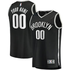 Fanatics Brooklyn Nets Youth Fast Break Custom Replica Jersey Black Icon Edition