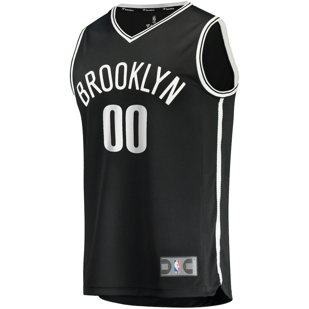 Fanatics Brooklyn Nets Youth Fast Break Custom Replica Jersey Black Icon Edition