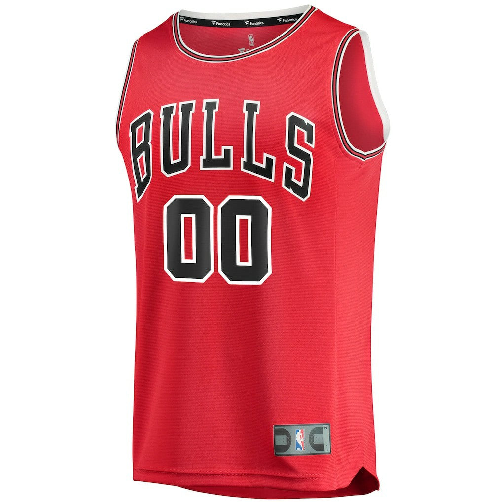 Fanatics Chicago Bulls Youth Fast Break Custom Replica Jersey Red Icon Edition
