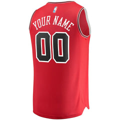 Fanatics Chicago Bulls Youth Fast Break Custom Replica Jersey Red Icon Edition