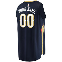 Fanatics New Orleans Pelicans Youth Fast Break Custom Jersey Navy Icon Edition