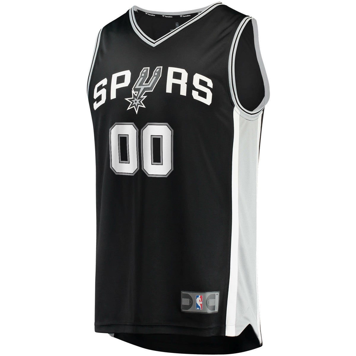 Fanatics San Antonio Spurs Youth Fast Break Custom Replica Jersey Black Icon Edition
