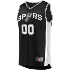Fanatics San Antonio Spurs Youth Fast Break Custom Replica Jersey Black Icon Edition