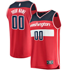 Fanatics Washington Wizards Youth Fast Break Custom Replica Jersey Red Icon Edition