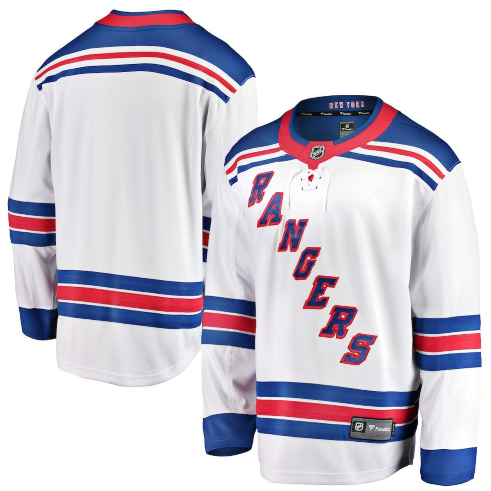 New York Rangers Fanatics Youth Away Breakaway Jersey - White | Fanatics sale