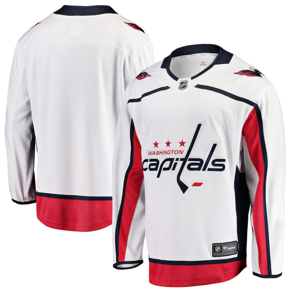 Washington Capitals Fanatics Youth Away Breakaway Jersey - White | Fanatics Lifestyle