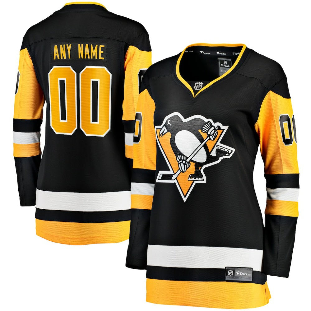Pittsburgh Penguins Fanatics Women's Home Breakaway Custom Jersey - Black | Fanatics near me